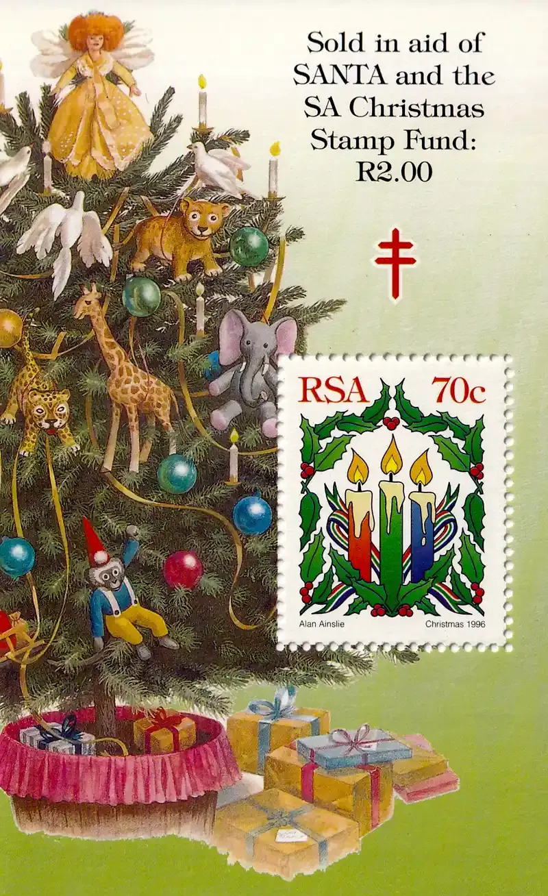 South Africa 1996 Christmas (ss/1v) MNH(**) South Africa 1996 Christmas (ss/1v) MNH(**)
