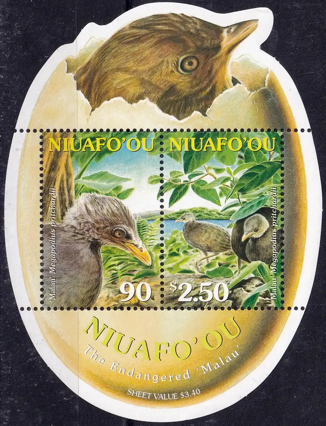 Niuafoou 2002 Endangered Animal Species (ss/2v). MNH(**)