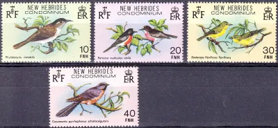 New Hebrides 1980 Birds - English Version (4v)-MNH(**)