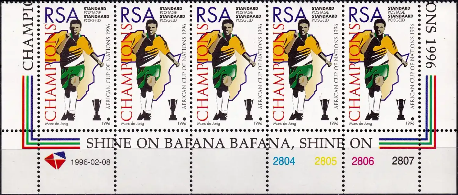 South Africa 1996 South Africa's Victory in African Nations Football Championship MNH(**) South Africa 1996 South Africa's Victory in African Nations Football Championship MNH(**)
