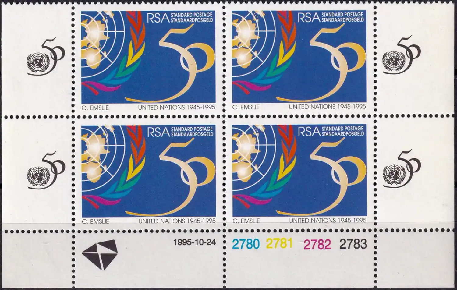 South Africa 1995 The 50th Anniv of United Nations & UNESCO (C/Blocks)-MNH(**) South Africa 1995 The 50th Anniv of United Nations & UNESCO (C/Blocks)-MNH(**)