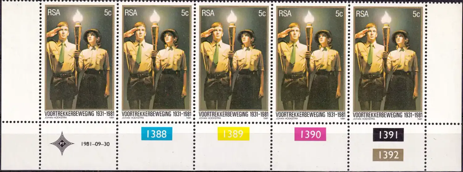 South Africa 1981 The 50th Anniv of Voortrekker Movement (Afrikaans Cultural Youth Organization) (C/Block) MNH(**) South Africa 1981 The 50th Anniv of Voortrekker Movement (Afrikaans Cultural Youth Organization) (C/Block) MNH(**)