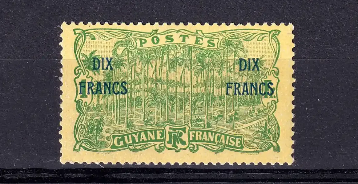 French Guiana 1922 Not Issued Stamp Overprinted -MNH(**) French Guiana 1922 Not Issued Stamp Overprinted -MNH(**)