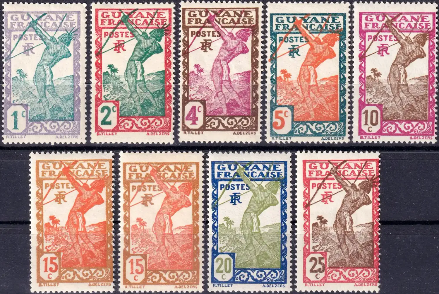 French Guiana 1929 Archer -MNH(**) French Guiana 1929 Archer -MNH(**)