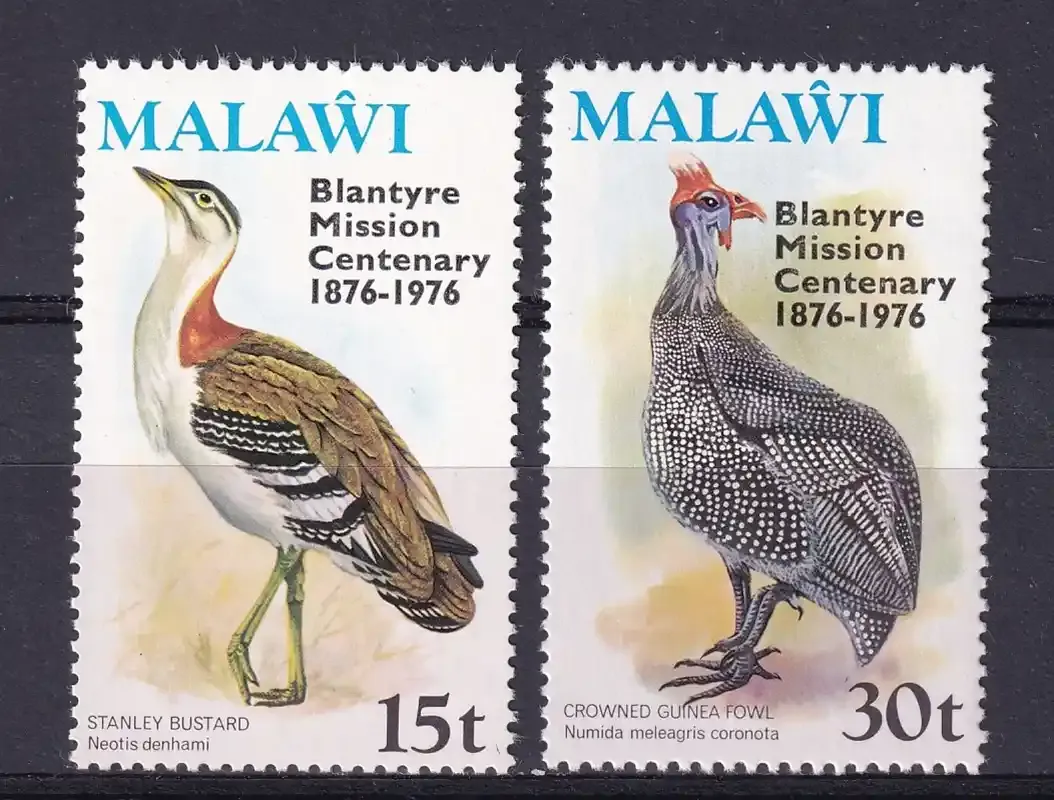 Malawi 1976 The 100th Anniv. of Blantyre Mission - Issues of 1975 Overprinted "Blantyre Mission Centenary 1876-1976". MNH