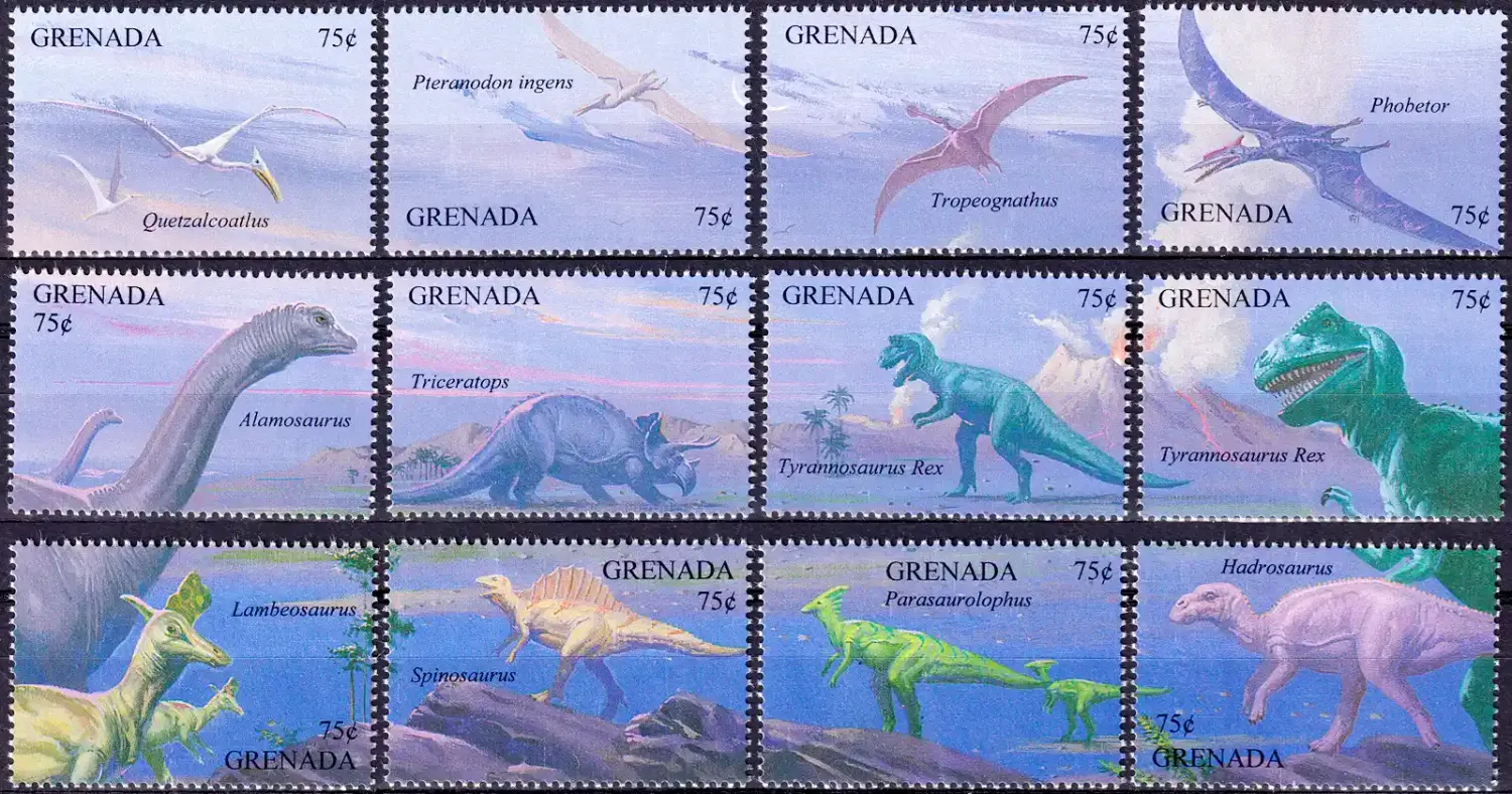 Grenada 1994 Prehistoric Animals (12v) - MNH(**)