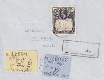 St. Lucia, 1932. St. Helena, Castries St. Lucia, 1932. St. Helena, Castries