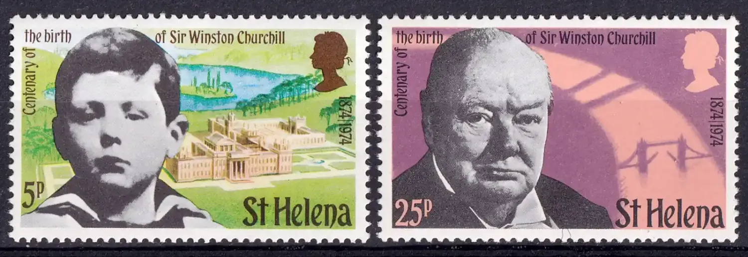 St. Helena 1974 The 100th Anniversary of the Birth of Winston Spencer Churchill (2v) MNH(**) St. Helena 1974 The 100th Anniversary of the Birth of Winston Spencer Churchill (2v) MNH(**)