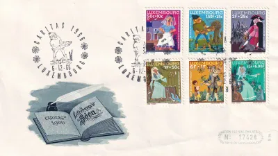 Luxembourg 1966, Fairy Tales FDC Luxembourg 1966, Fairy Tales FDC