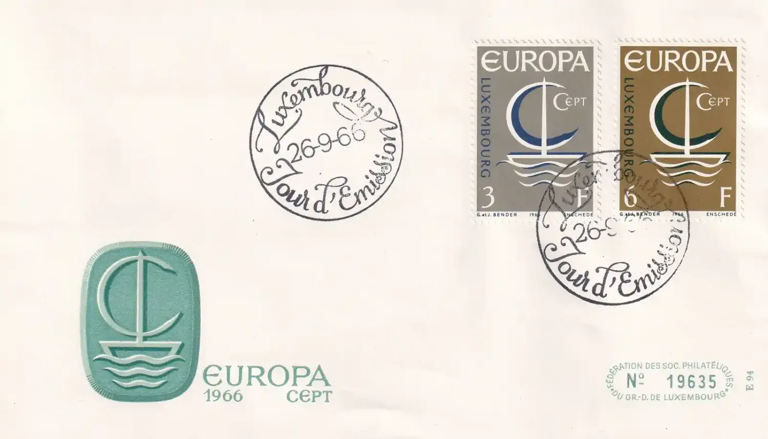 Luxembourg 1966, EUROPA Stamps FDC Luxembourg 1966, EUROPA Stamps FDC