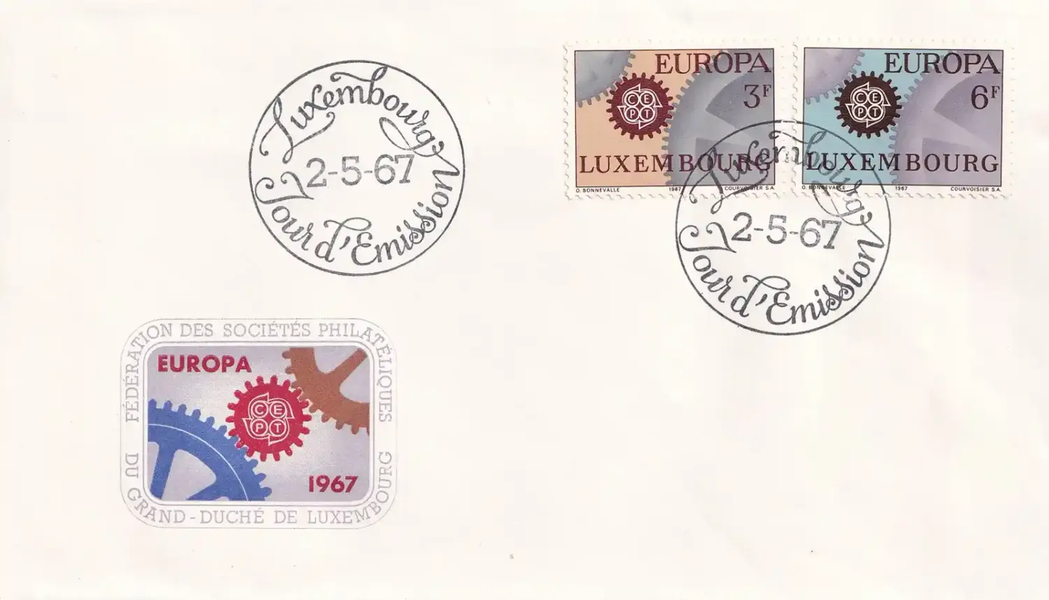 Luxembourg 1967, EUROPA Stamps FDC Luxembourg 1967, EUROPA Stamps FDC