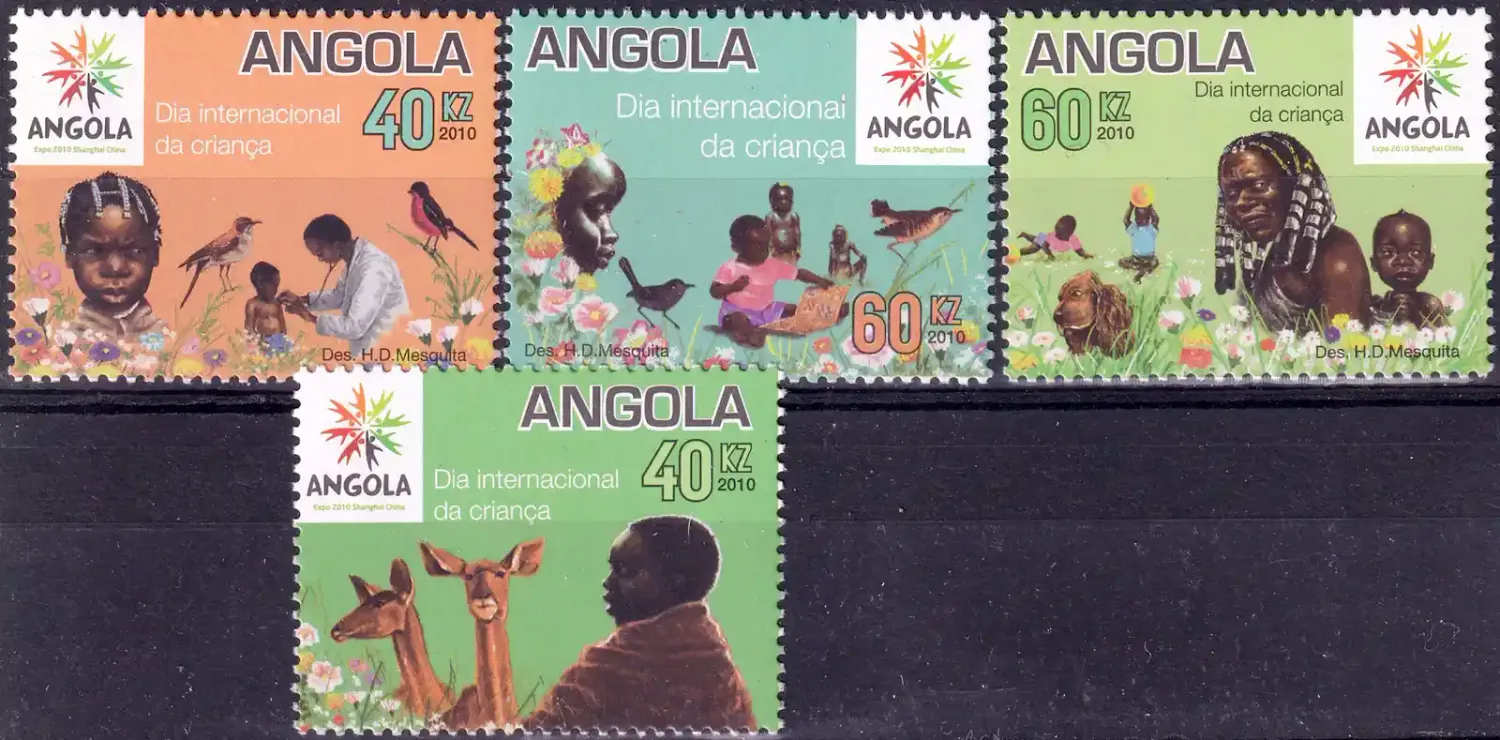 Angola 2010 International Child Day (4v) MNH(**) Angola 2010 International Child Day (4v) MNH(**)