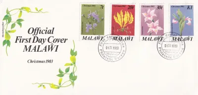 Malawi 1983 Christmas - Flowers FDC Malawi 1983 Christmas - Flowers FDC