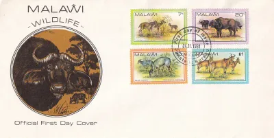 Malawi 1981 Wildlife FDC Malawi 1981 Wildlife FDC