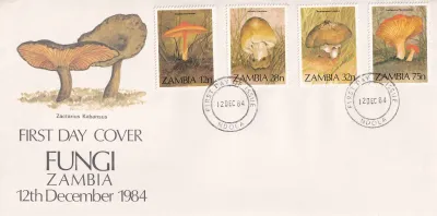 Zambia 1984 Local Mushrooms, FDC