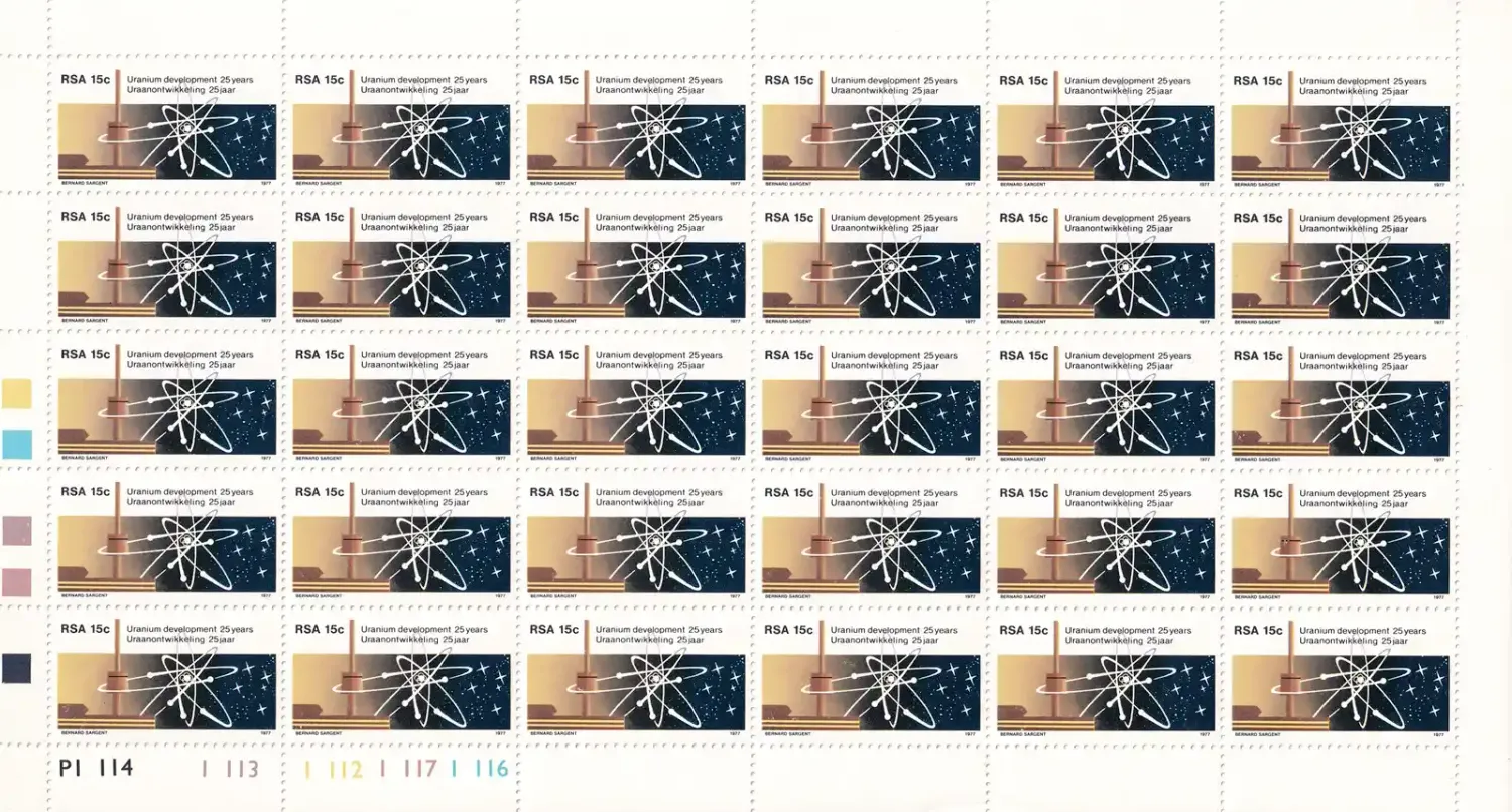 South Africa 1977 Uranium Development (Full Sheet) MNH(**)
