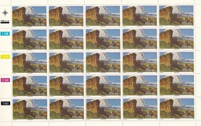 South Africa 1978 Tourism: Scenic Views, Caves, Mountains (Full Sheet) MNH(**)