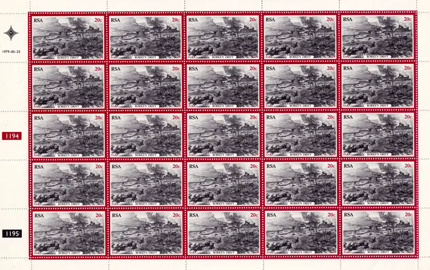 South Africa 1979 The 100th Anniv of the Zulu War (Full Sheet) MNH(**)