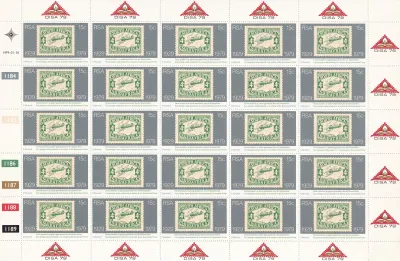 South Africa 1979 The 50th Anniv of Stamp Production in South Africa (Full Sheet) MNH(**) South Africa 1979 The 50th Anniv of Stamp Production in South Africa (Full Sheet) MNH(**)