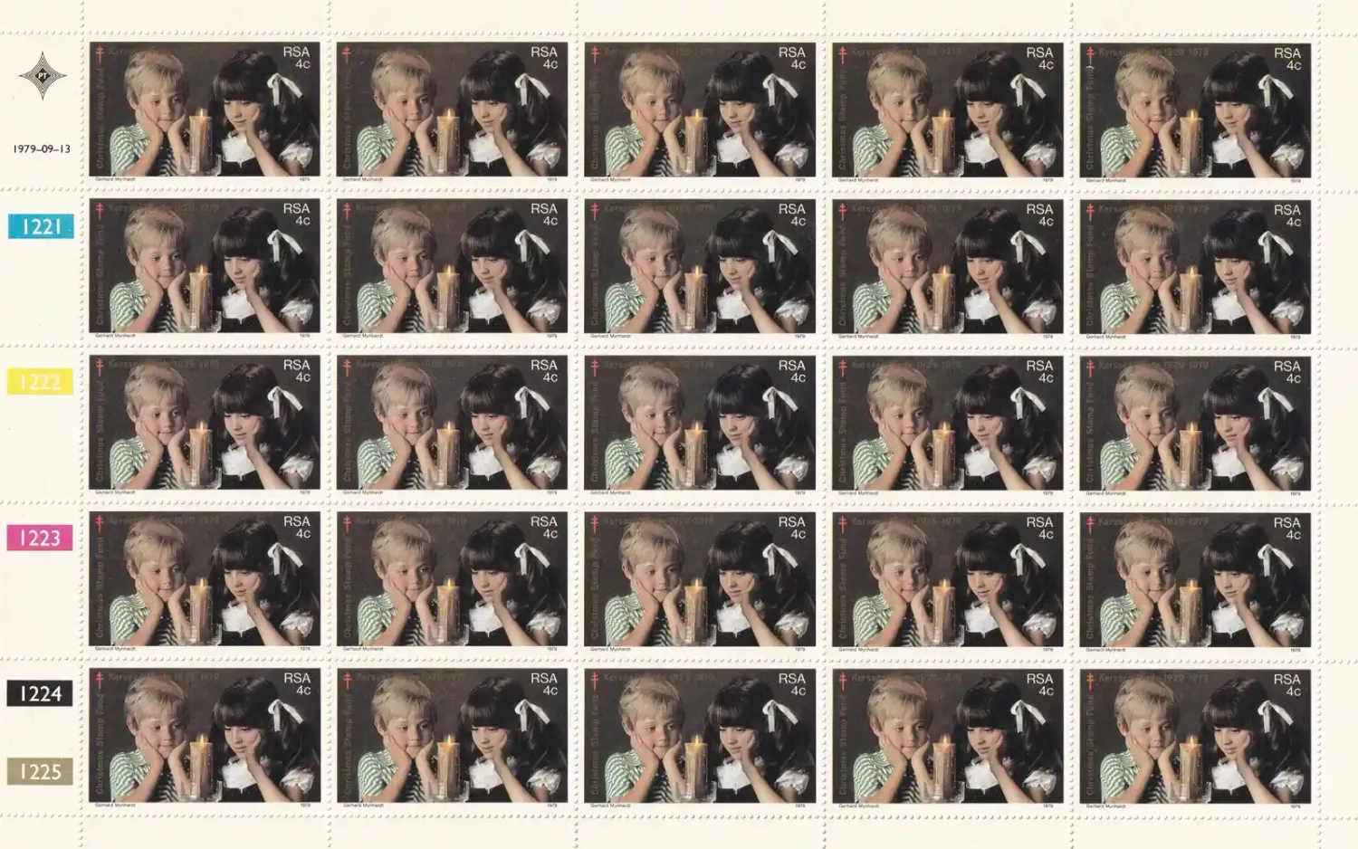 South Africa 1979 The 50th Anniv of Christmas Stamp Fund (Full Sheet) MNH(**)
