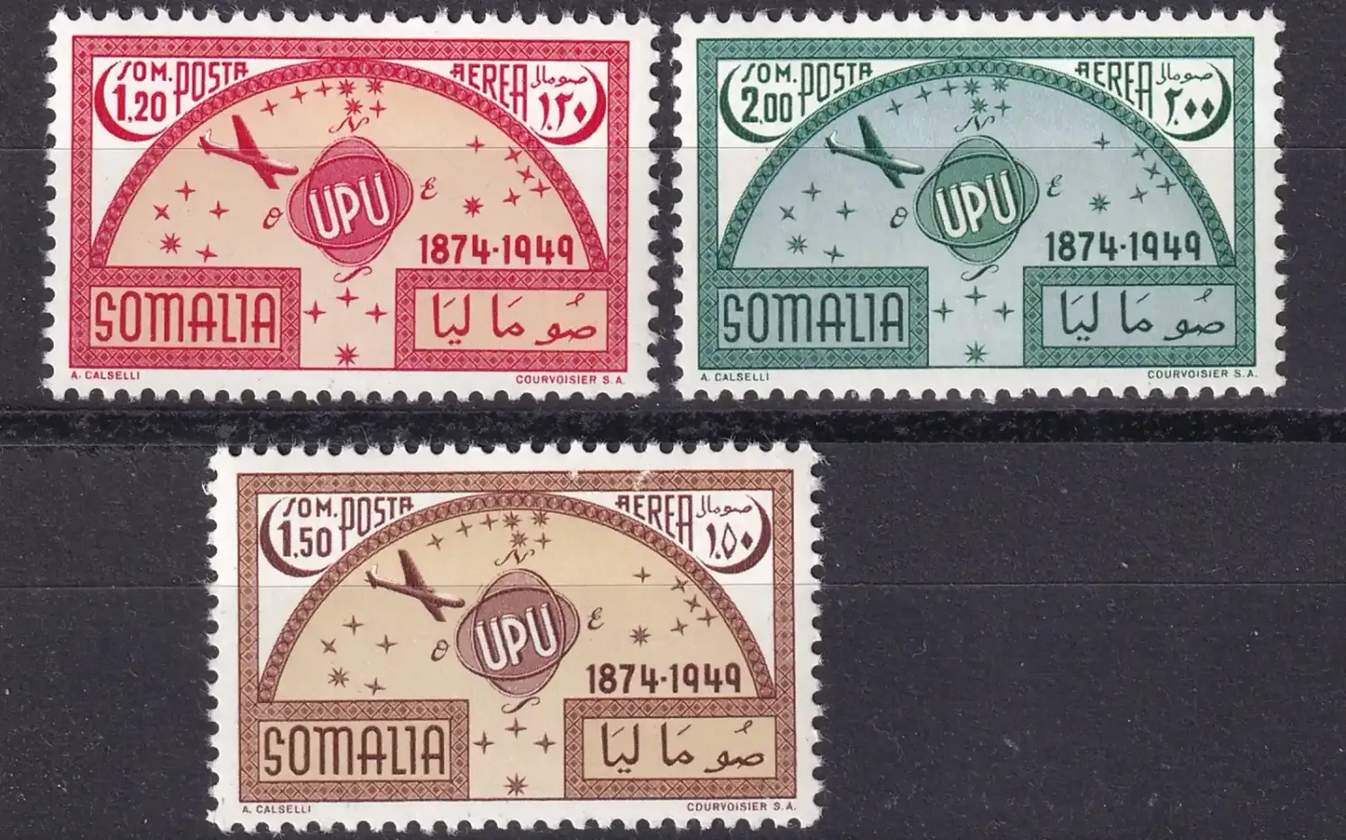 Italian Somaliland 1953 Airmail - 75th Anniversary of the Universal Postal Union. MNH (**)