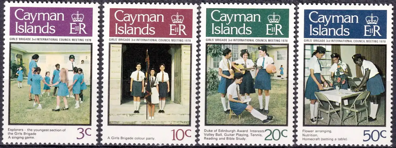 Cayman Islands 1978 The 3rd Girls' Brigade Meeting. Girl Scouts (4v)-MNH(**) Cayman Islands 1978 The 3rd Girls' Brigade Meeting. Girl Scouts (4v)-MNH(**)