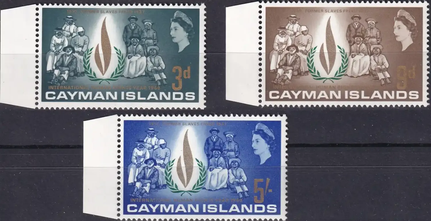 Cayman Islands 1968 The 20th Anniv of the Universal Declaration of Human Rights (3v)-MNH(**) Cayman Islands 1968 The 20th Anniv of the Universal Declaration of Human Rights (3v)-MNH(**)
