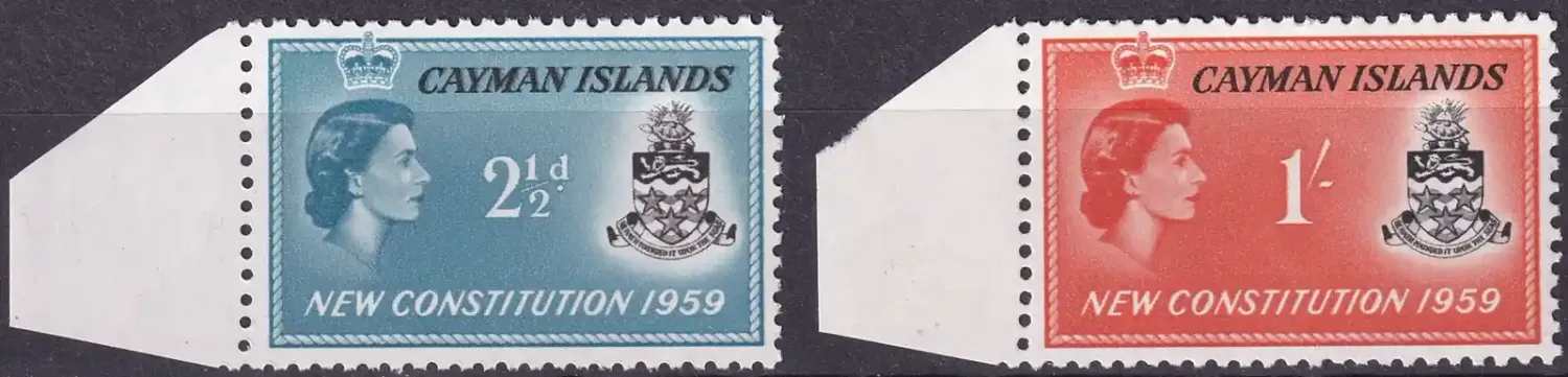 Cayman Islands 1959 New Constitution (2v)-MNH(**) Cayman Islands 1959 New Constitution (2v)-MNH(**)