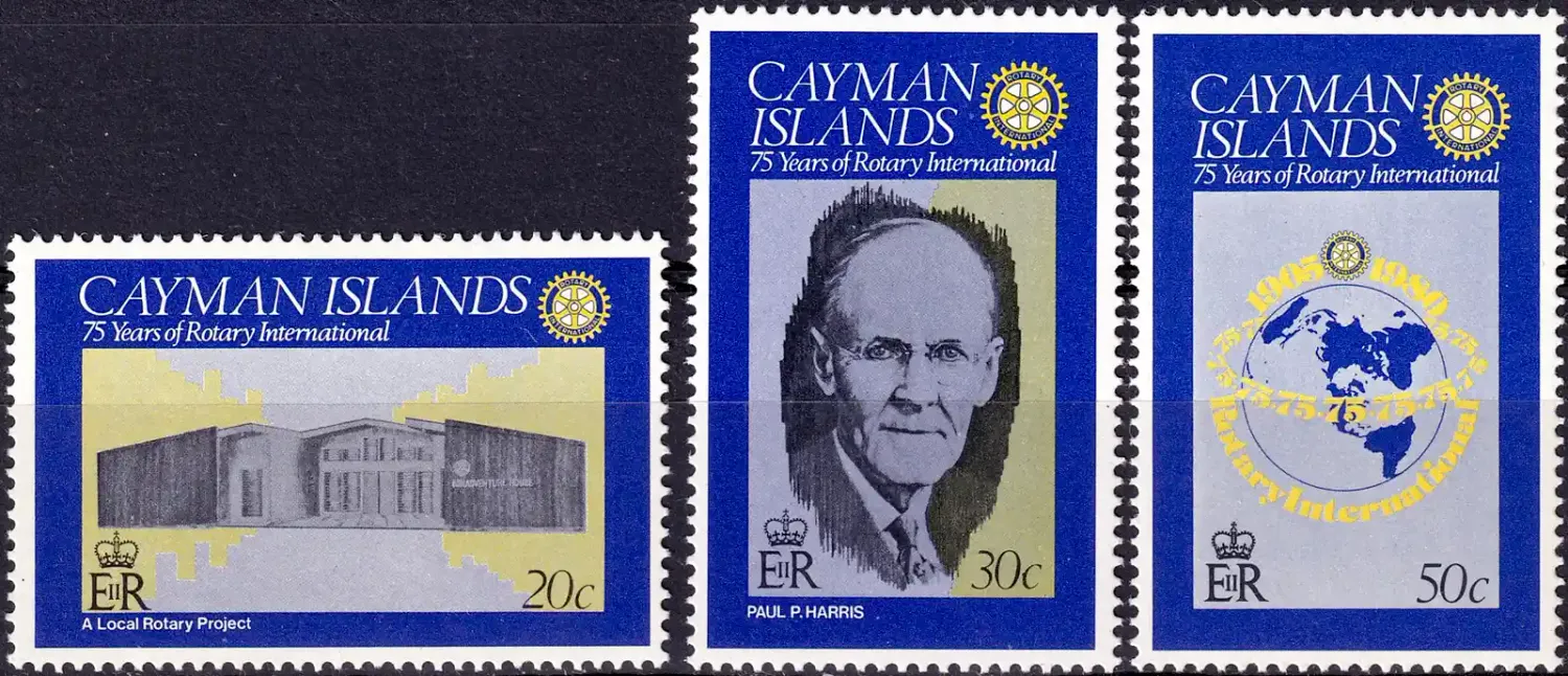 Cayman Islands 1980 The 75th Anniv of the Rotary International (3v)-MNH(**) Cayman Islands 1980 The 75th Anniv of the Rotary International (3v)-MNH(**)