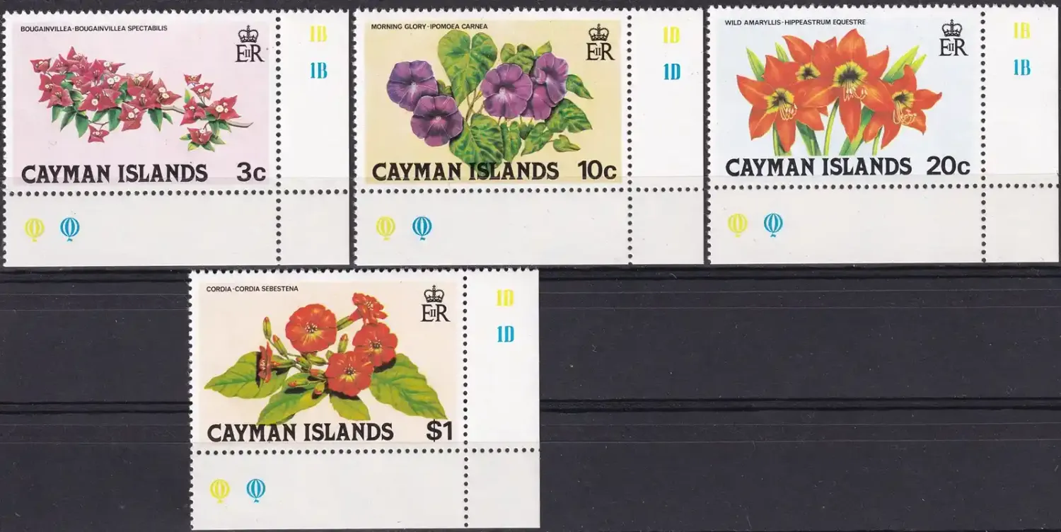 Cayman Islands 1981 Flowers (4v)-MNH(**) Cayman Islands 1981 Flowers (4v)-MNH(**)