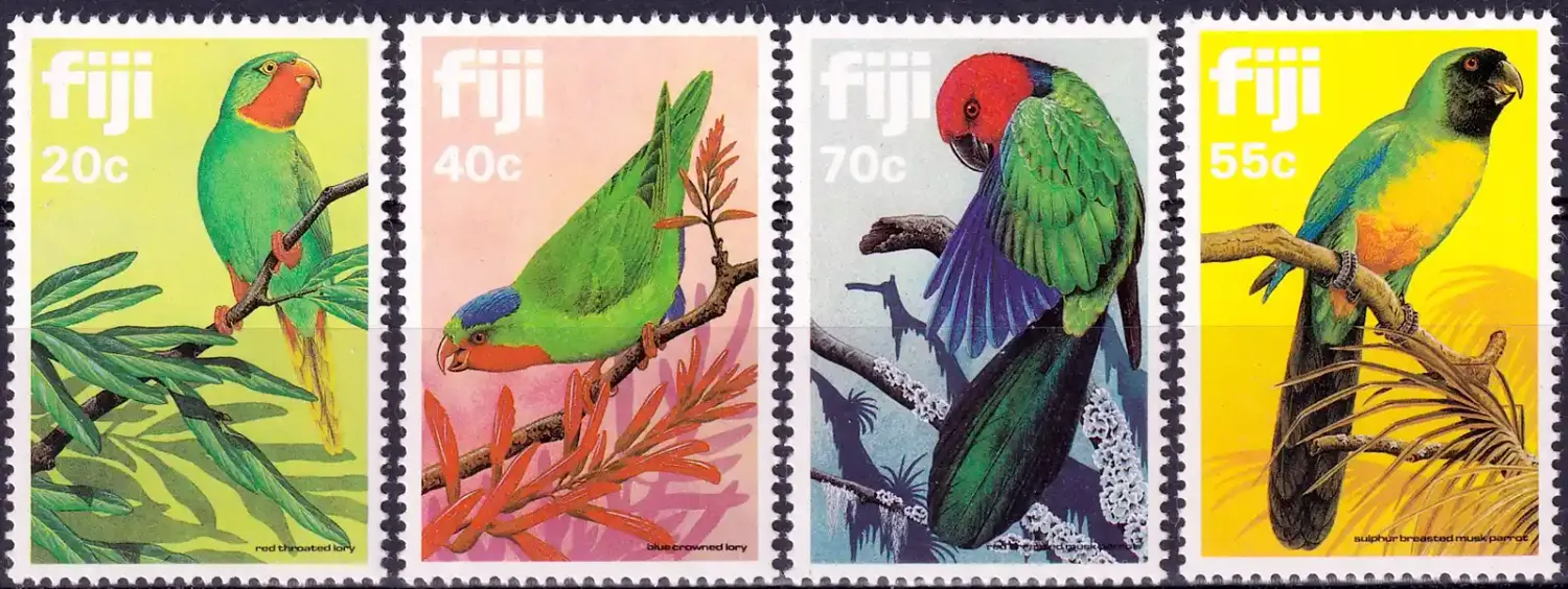 Fiji 1983 Birds, Parrots (4v) MNH(**) Fiji 1983 Birds, Parrots (4v) MNH(**)