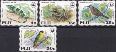 Fiji 1979 WWF, Birds, Reptiles, Amphibians (4v) MNH(**) Fiji 1979 WWF, Birds, Reptiles, Amphibians (4v) MNH(**)