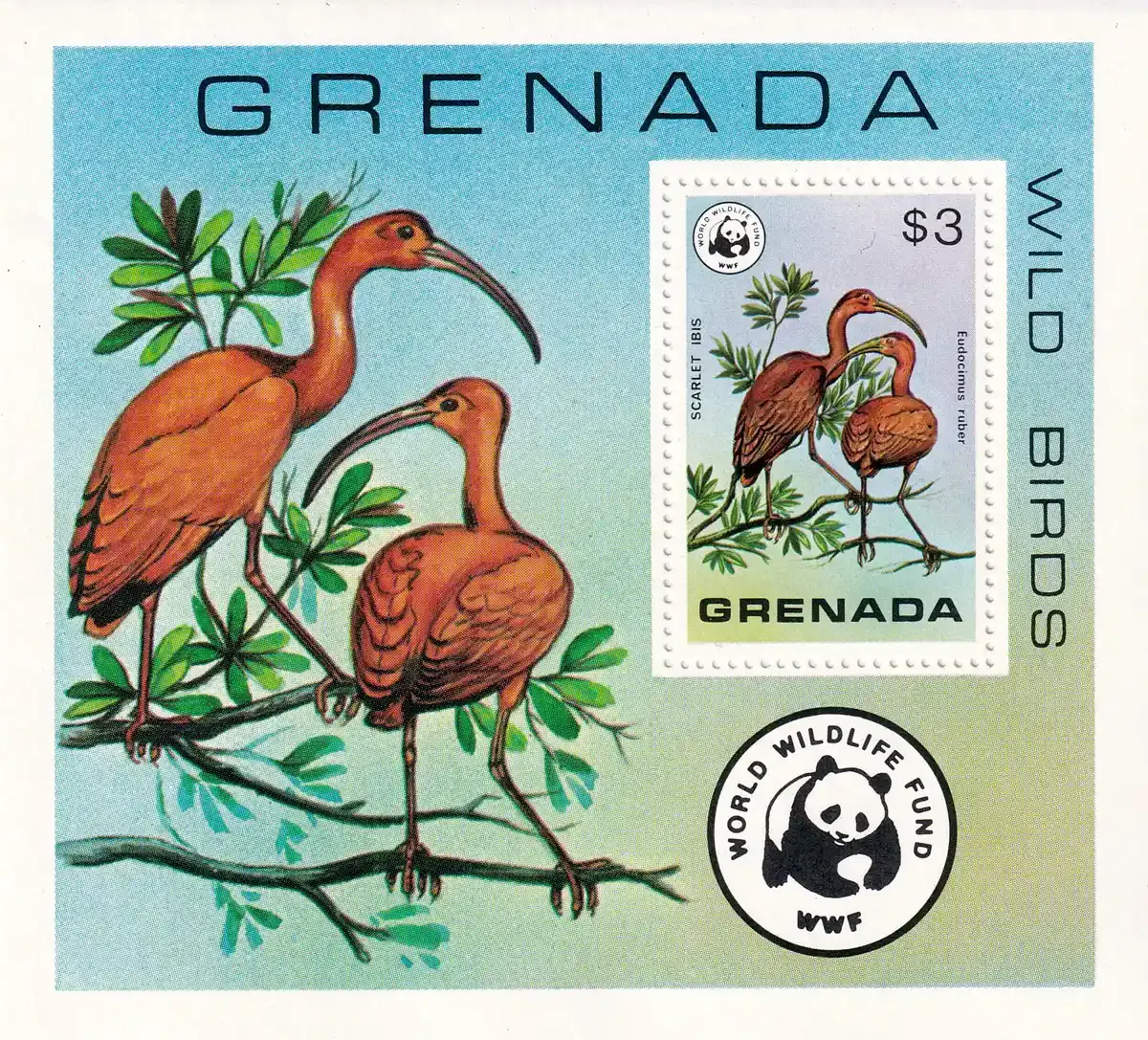 Grenada 1978 (WWF) Wild Birds of Grenada (ss/1v) - MNH(**) Grenada 1978 (WWF) Wild Birds of Grenada (ss/1v) - MNH(**)