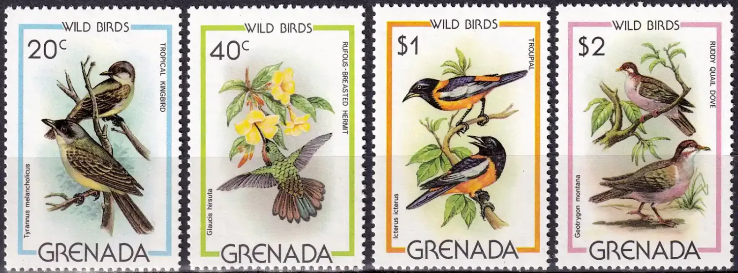 Grenada 1980 Wild Birds (4v) - MNH(**) Grenada 1980 Wild Birds (4v) - MNH(**)