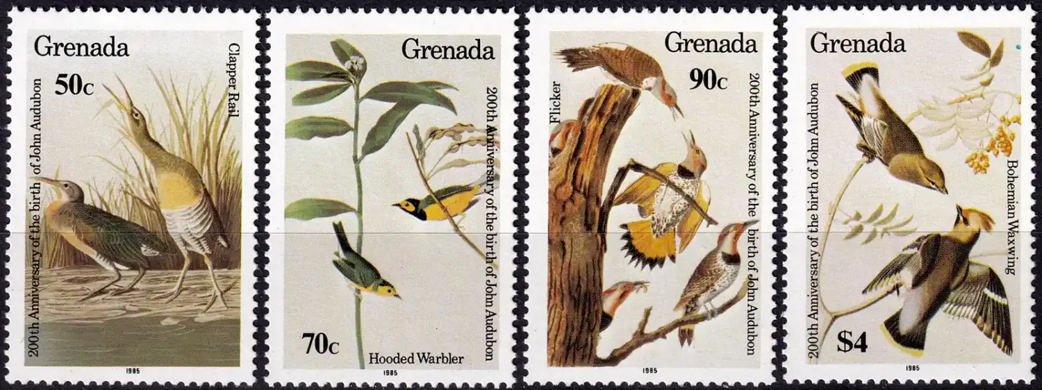 Grenada 1985 Birds - Anniv of the Birth of John J. Audubon (4v) - MNH(**) Grenada 1985 Birds - Anniv of the Birth of John J. Audubon (4v) - MNH(**)