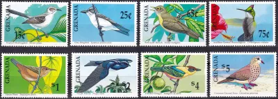 Grenada 1990 Birds (8v) - MNH(**) Grenada 1990 Birds (8v) - MNH(**)