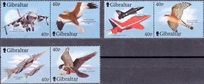 Gibraltar 2001 Wings of Prey - Fighter Jets, Birds (6v). MNH(**) Gibraltar 2001 Wings of Prey - Fighter Jets, Birds (6v). MNH(**)