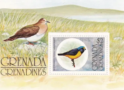 Grenada Grenadines 1976 Birds, Flora and Fauna. (ss/1v). MNH(**) Grenada Grenadines 1976 Birds, Flora and Fauna. (ss/1v). MNH(**)