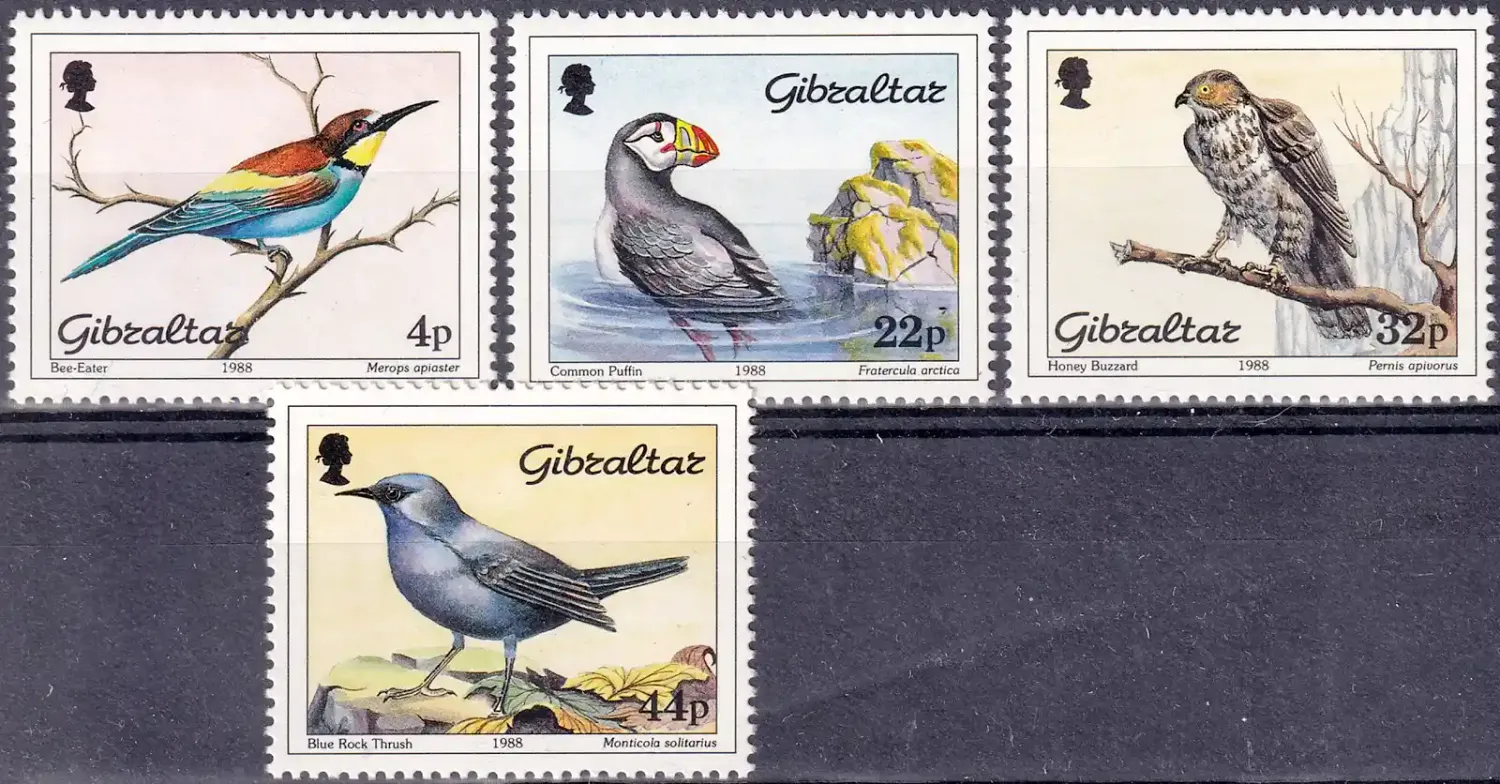 Gibraltar 1988 Birds (4v). MNH(**)