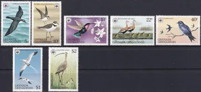 Grenada Grenadines 1978 Birds (WWF) (7v). MNH(**) Grenada Grenadines 1978 Birds (WWF) (7v). MNH(**)