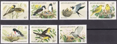 Grenada Grenadines 1984 Birds - Songbirds (4v). MNH(**) Grenada Grenadines 1984 Birds - Songbirds (4v). MNH(**)