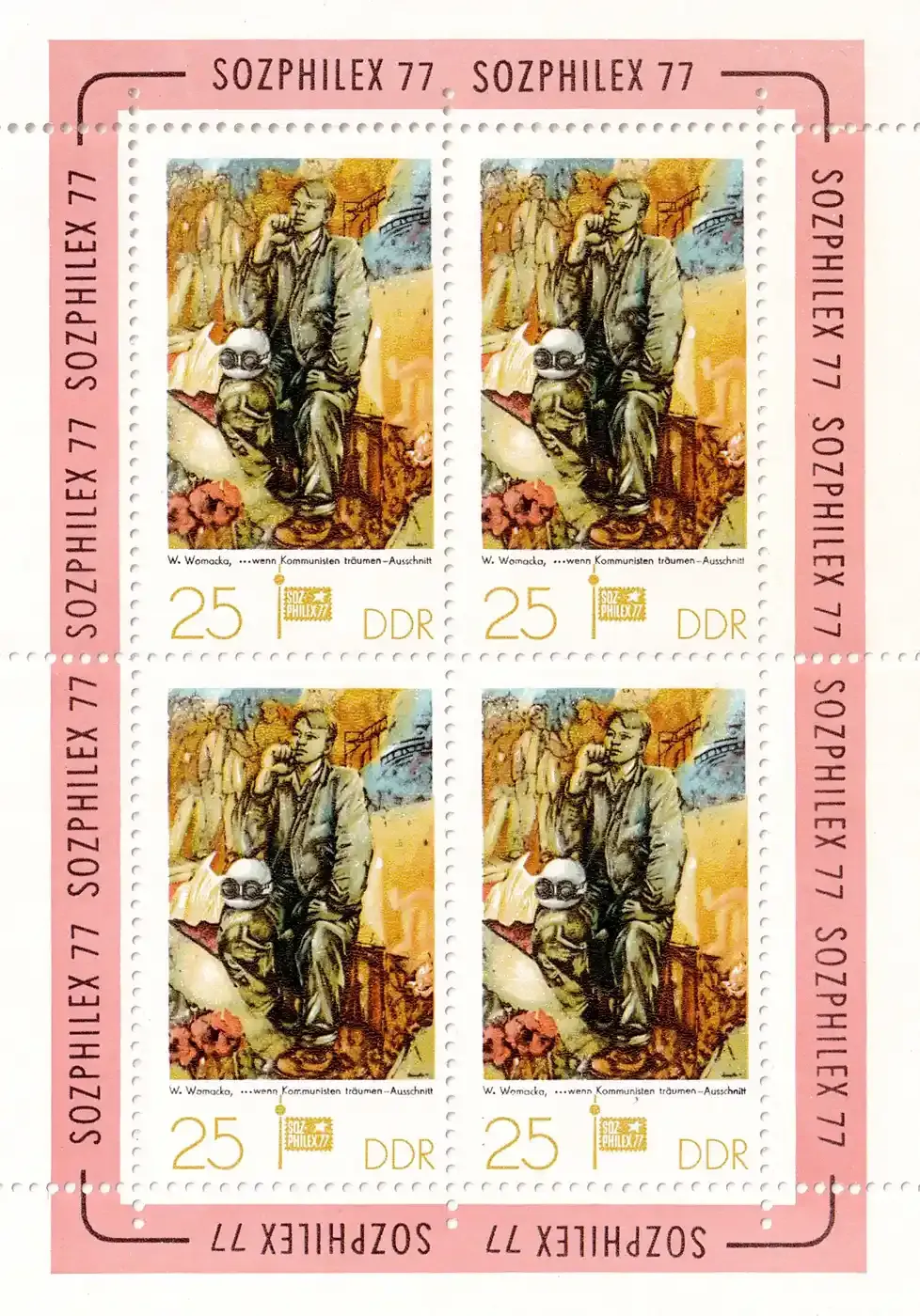 Germany East (DDR) 1977 Stamp Exhibition "SOZPHILEX '77" - Berlin (ss/4v). MNH(**) Germany East (DDR) 1977 Stamp Exhibition "SOZPHILEX '77" - Berlin (ss/4v). MNH(**)
