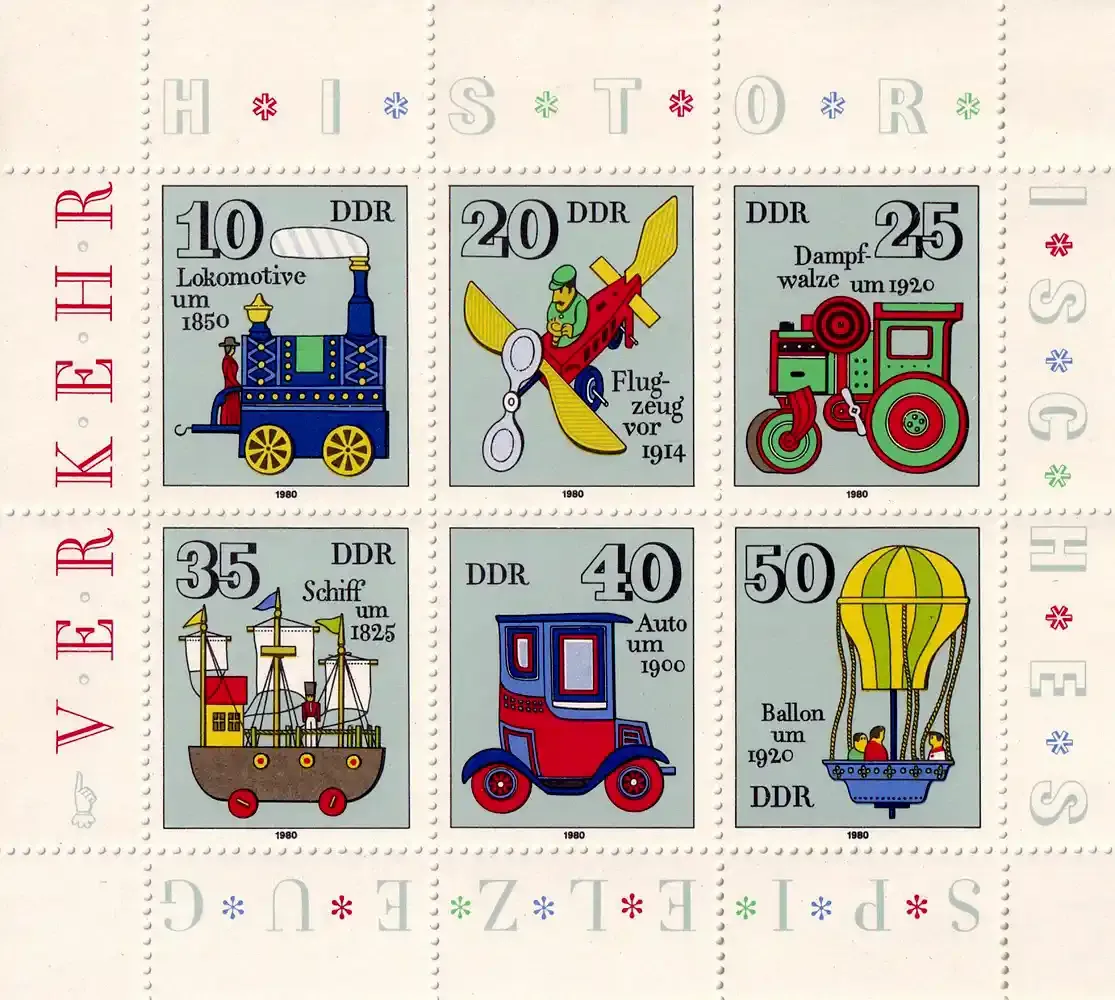 Germany East (DDR) 1980 Historical Toys (ss/6v). MNH (**) Germany East (DDR) 1980 Historical Toys (ss/6v). MNH (**)