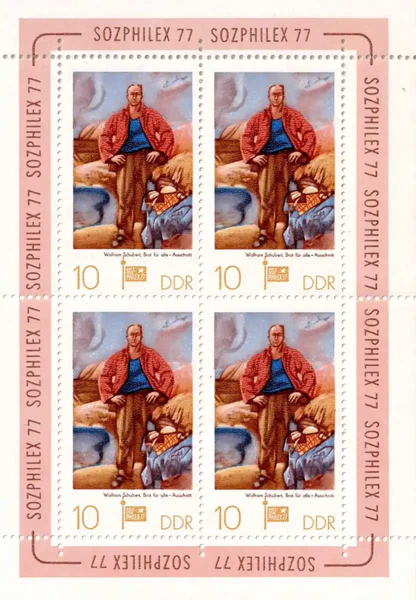 Germany East (DDR) 1977 Stamp Exhibition "SOZPHILEX '77" - Berlin (ss/4v). MNH(**) Germany East (DDR) 1977 Stamp Exhibition "SOZPHILEX '77" - Berlin (ss/4v). MNH(**)