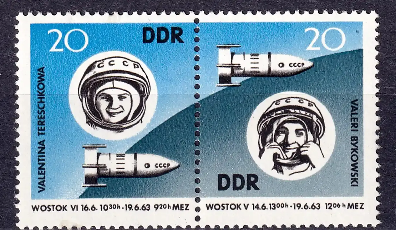 Germany East (DDR) 1963 Space - Vostok V and VI (2v). MNH(**) Germany East (DDR) 1963 Space - Vostok V and VI (2v). MNH(**)