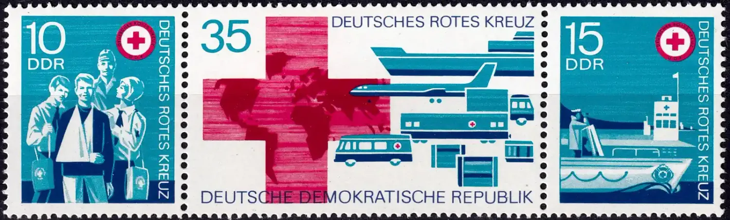 Germany East (DDR) 1972 Red Cross (3v). MNH(**) Germany East (DDR) 1972 Red Cross (3v). MNH(**)