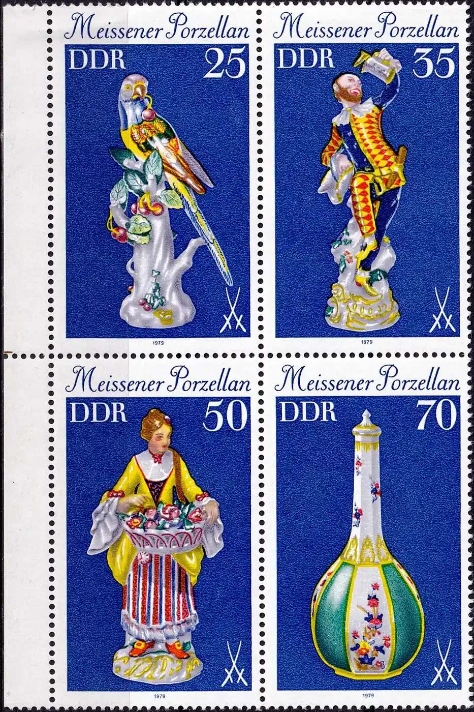 Germany East (DDR) 1979 Meissener Porcelain (blk/4v). MNH(**)