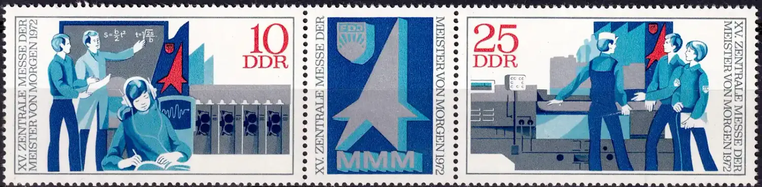 Germany East (DDR) 1972 Education Fair (2v). MNH(**) Germany East (DDR) 1972 Education Fair (2v). MNH(**)