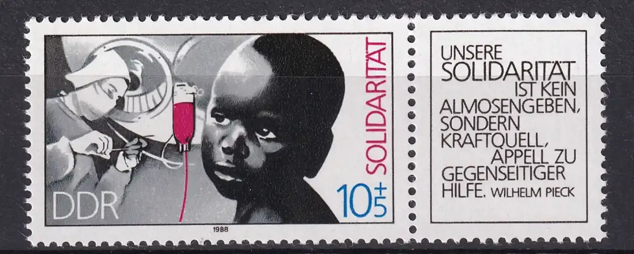 Germany East (DDR) 1988 Solidarity, Child Care (2v). MNH(**)