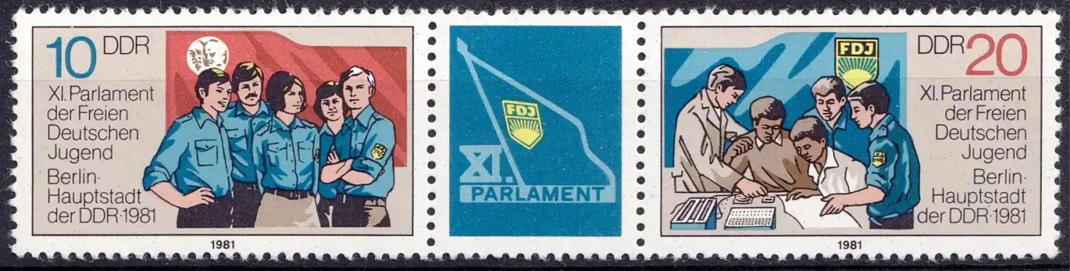 Germany East (DDR) 1981 Youth Parliament (2v). MNH (**) Germany East (DDR) 1981 Youth Parliament (2v). MNH (**)